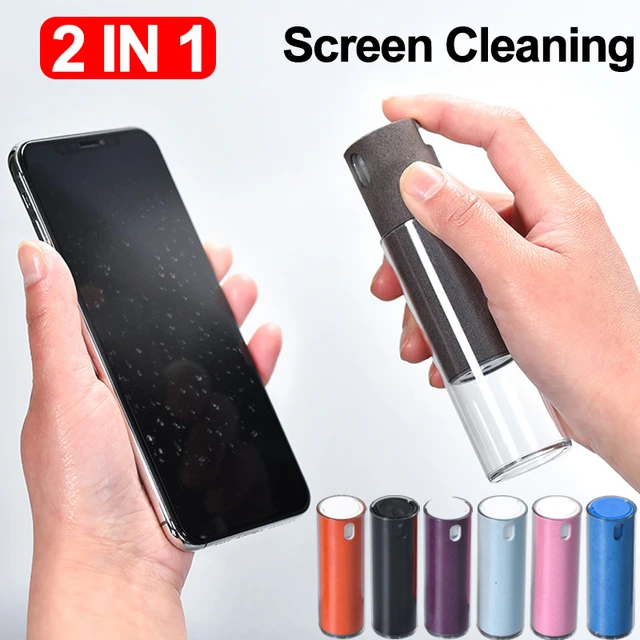 Limpiador de pantalla móvil 2 en 1, limpiador de pantalla de