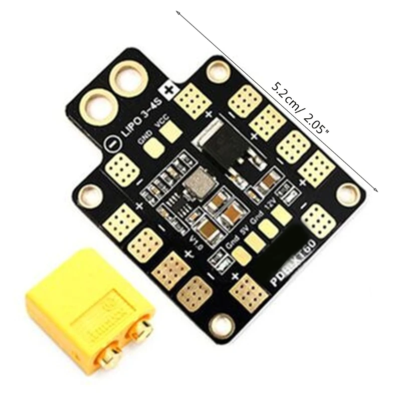 Matek Systems PDB Power Distribution Board XT60 BEC 5V & 12V 2oz For RC Helicopter FPV Quadcopter Muliticopter drone power distribution board