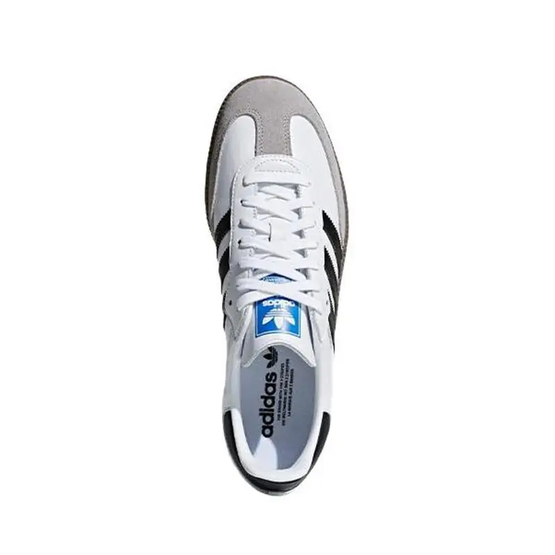 Adidas Originals Samba Men's and Women's Skateboarding Shoes Wear Resistant Low Cut Board Shoes Anti Slip Comfortable White skateboarding shoes