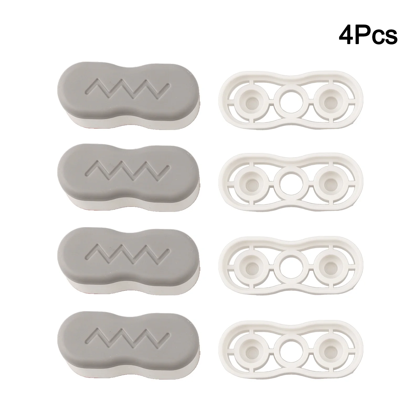 4Set Adjustable Bidet Seat Risers Toilet Seat Risers Toilet Lid Bumpers Gasket