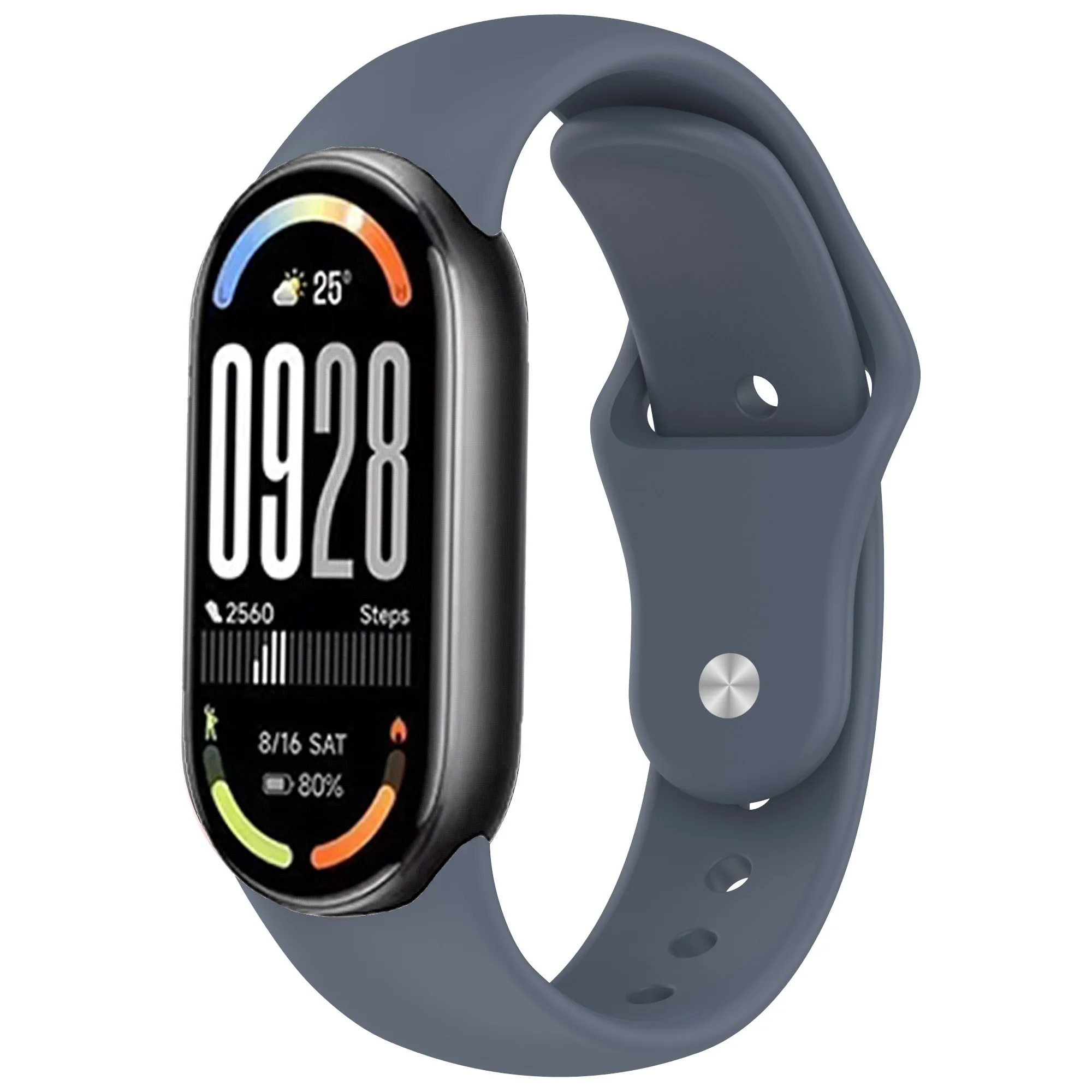Sports Silicone Strap with Metal Buckle - Soft, Comfortable Bracelet Wristband Replacement Belt