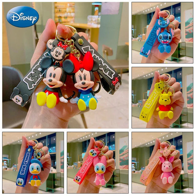 Disney Cartoon Mickey Mouse Diamond Leather Pendant Keychain Car Key Chain  Key Ring Keyring Phone Bag Ornament Luxury Jewelry - Key Chains - AliExpress