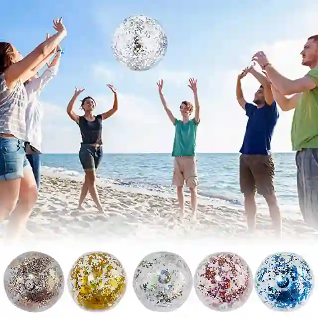 1PC Inflatable Pool Party Toys Transparent Beach Ball Outdoor Summer Water Toys Swimming Float Ball Toys For Adult Children 2