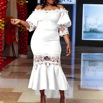 African Dresses for Women 2023 New Off Shoulder Summer Fashion Africa Clothing Dashiki Ankara Lace Wedding Party Long Dress 1 African Dresses for Women 2023 New Off Shoulder Summer Fashion Africa Clothing Dashiki Ankara Lace Wedding Party Long Dress 1