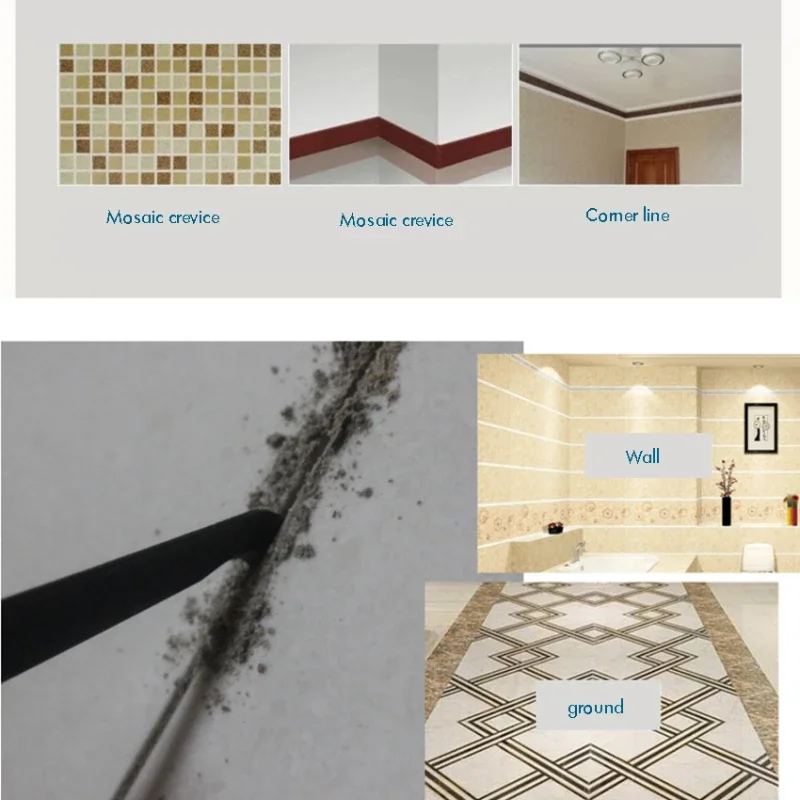 Tile Gap Repair Tool Hook Knife Professional Cleaning and Removal of Old Grout Hand Tools Tungsten Steel Joint Notcher Collator