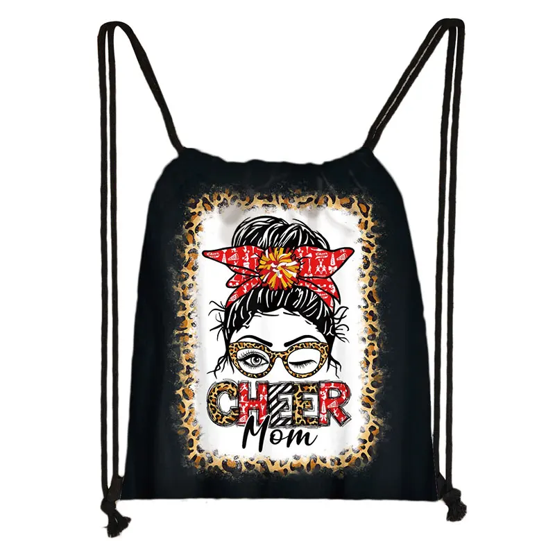 Cheerleading Girls Backpack for Teenager Girls Shoulder Bags for Travel Birthday Party Bag Cheerleader Women Drawstring Bags 3