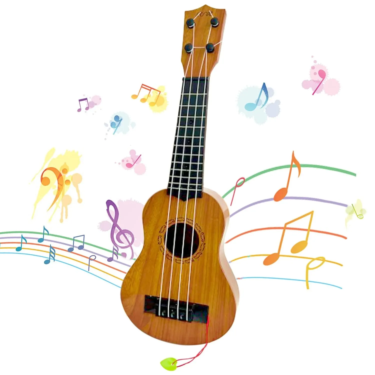 Kids Ukulele 17 Inch 4 Strings Musical Toy With Pick