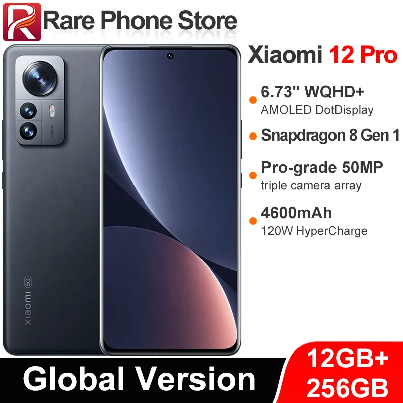 xiaomi 12 pro 256GB グローバル版 Amazon.com: Xiaomi 12 Pro 5G + 4G LTE (256GB + 12GB) Factory
