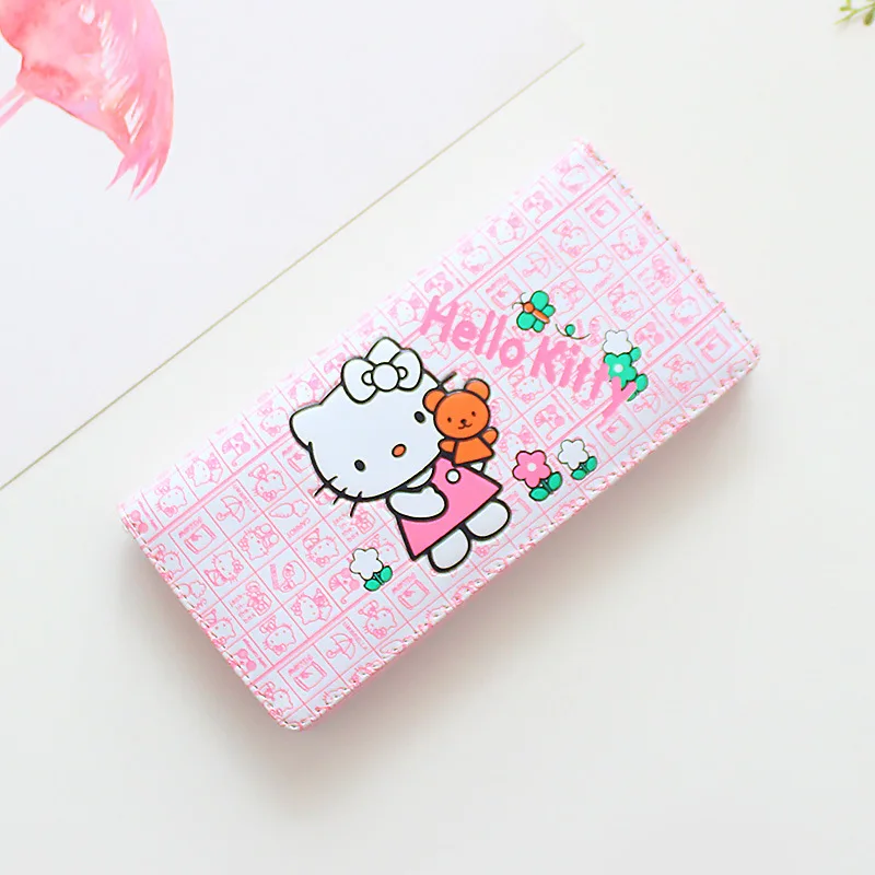 

Cartoon Kawaii Hellokittys Girl Heart Long Wallet Anime Peripheral Creative Personality Large-Capacity Wallet Simple Beautiful