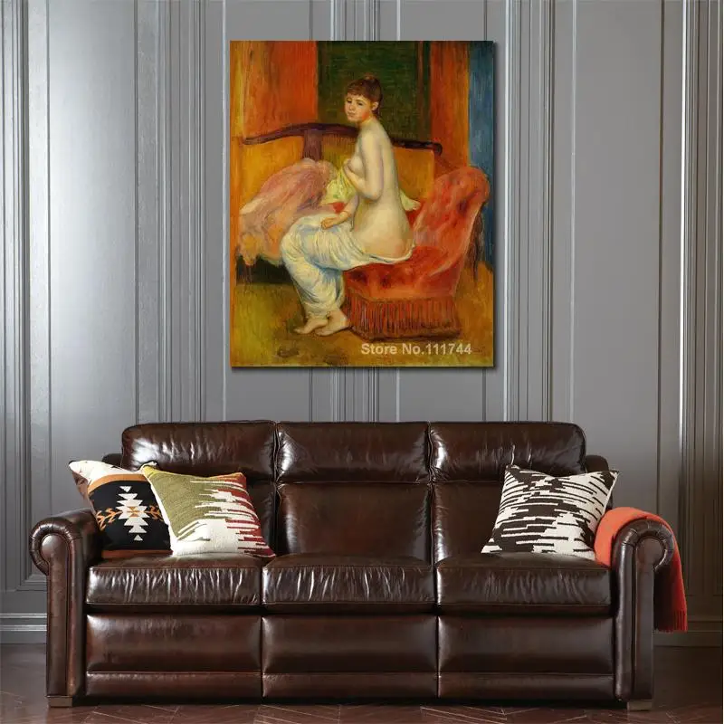 

Современное искусство, сидящий обнаженный (на востоке), Пьер Аугуст Ренуар, картина маслом, высокое качество, ручная роспись