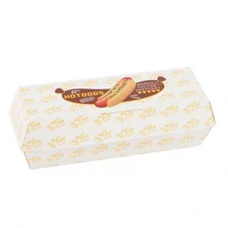 Customized productHot selling disposable eco friendly food grade paper hot dog tray box