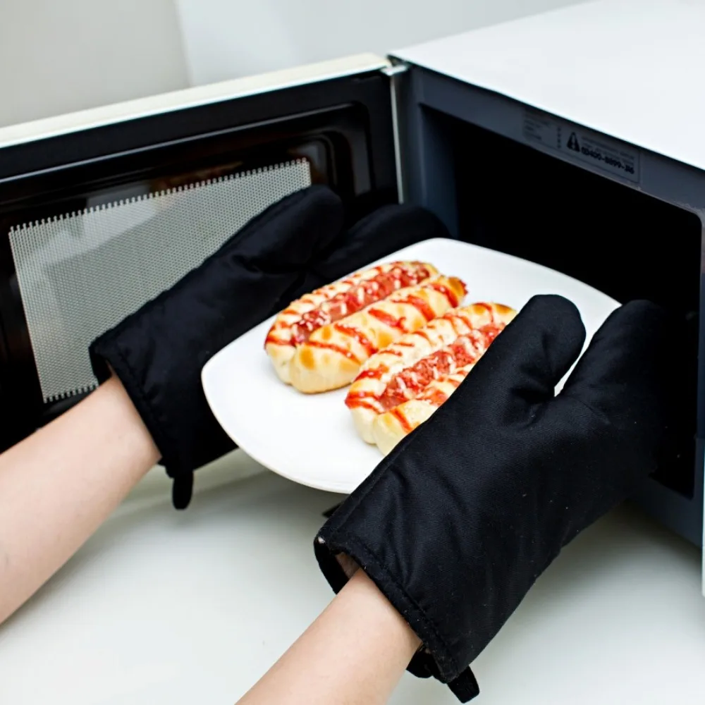 Silicone Insulated Gloves Thick Anti Slip and High-temperature Resistant Microwave Oven Gloves Baking Oven Heat-resistant