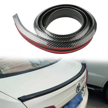 Spoiler universale 1.5M Car-Styling 5D Fibra di carbonio Nero lucido Spoiler Refit fai da te Spoiler per accessori auto