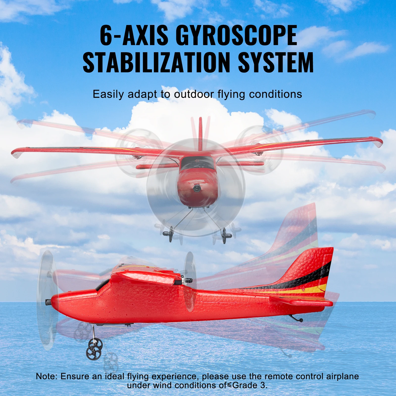 SucceBuy Z50 RC Plane 2.4G 2CH Remote Control Fighter Fixed Wingspan Glider 6-Axis Outdoor RC Warbird Airplane Toys Gifts