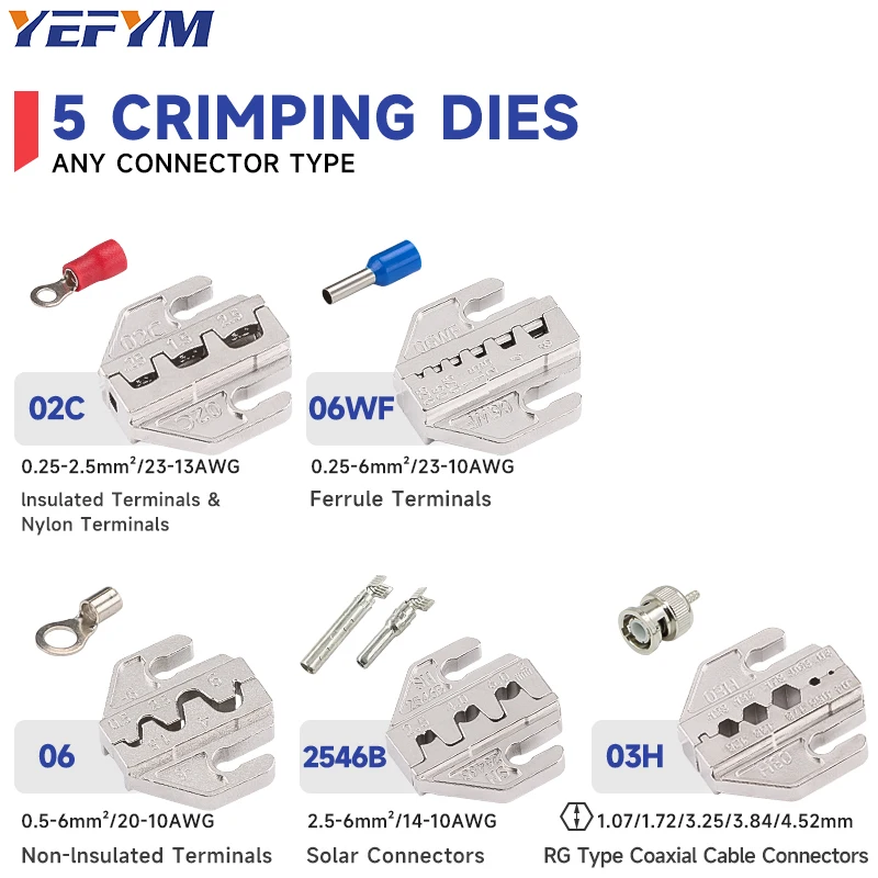 SN-68B Crimps Plug JST ,TE,XH,SM,VH,PH,Molex Terminals Ratchet