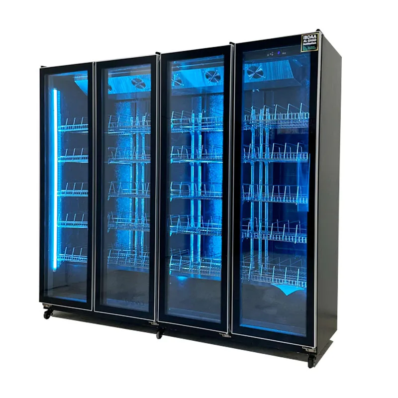 Supermarket Commercial Upright Drink Beverage Display Showcase Refrigerator Chiller Cooler 2 units, 3 doors, 200 x 120 x 60 cm - Image 2