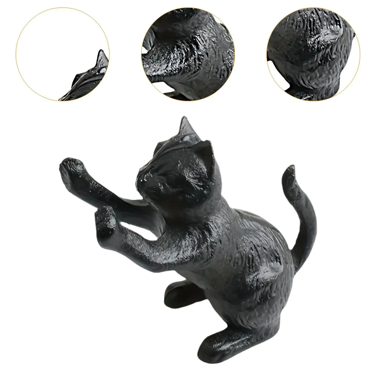Decorative Cat Bookend Unique for Heavy Books Book Holder for Library Office Home Living Room Display Shelf Gift for Cat Lovers