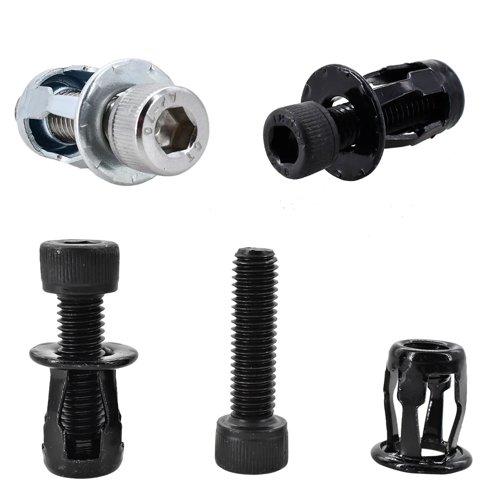 Screw Bolt Nut Set M4 M5 M6 M8 Petal Rivet Nut Screw Set Petal Jack Nut Shape Metal Insertnuts License Plate Fix
