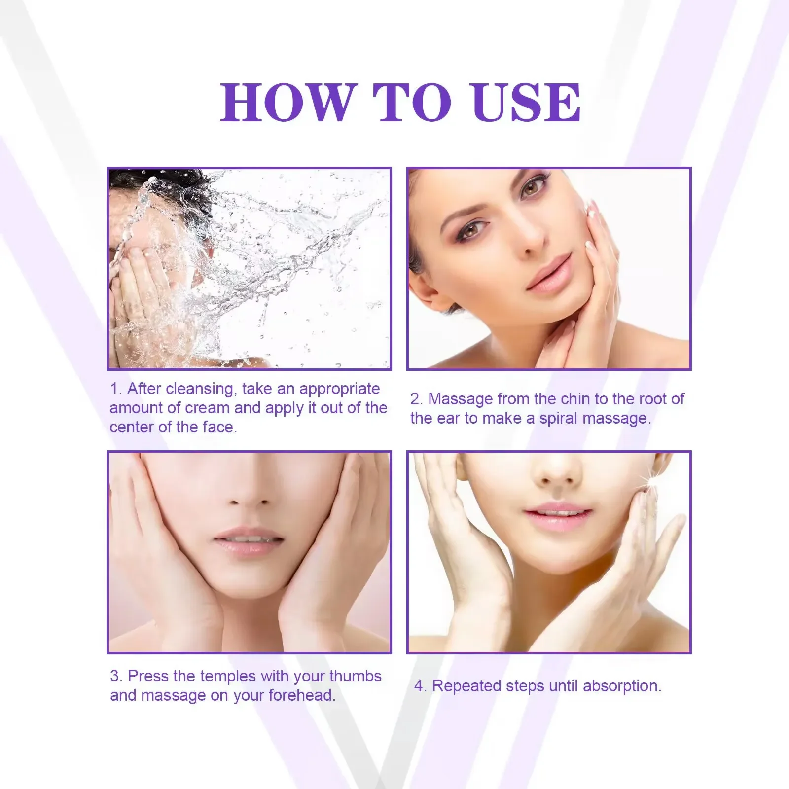 V-Shape Face Slimming Cream Effective Lifting Up V Double Chin Cheek Slimming Firming Reshaped Face Counter Anti-aging Skin Care