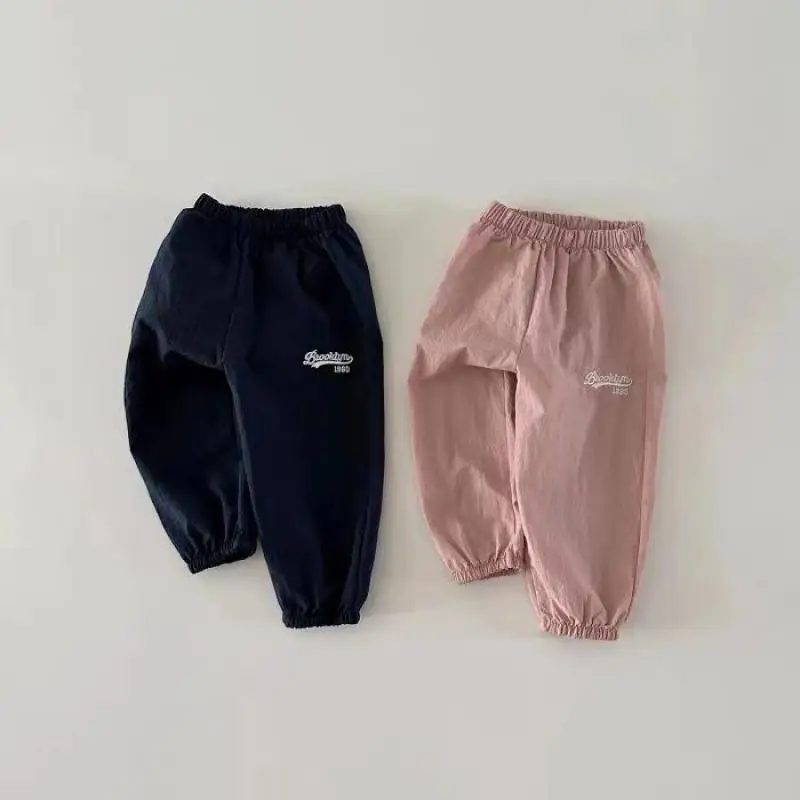 2025 Autumn Baby Loose Trousers Fashion Letter Print Infant Boy Casual Pants Loose Toddler Girl Sports Pants Kids baby baby trousers