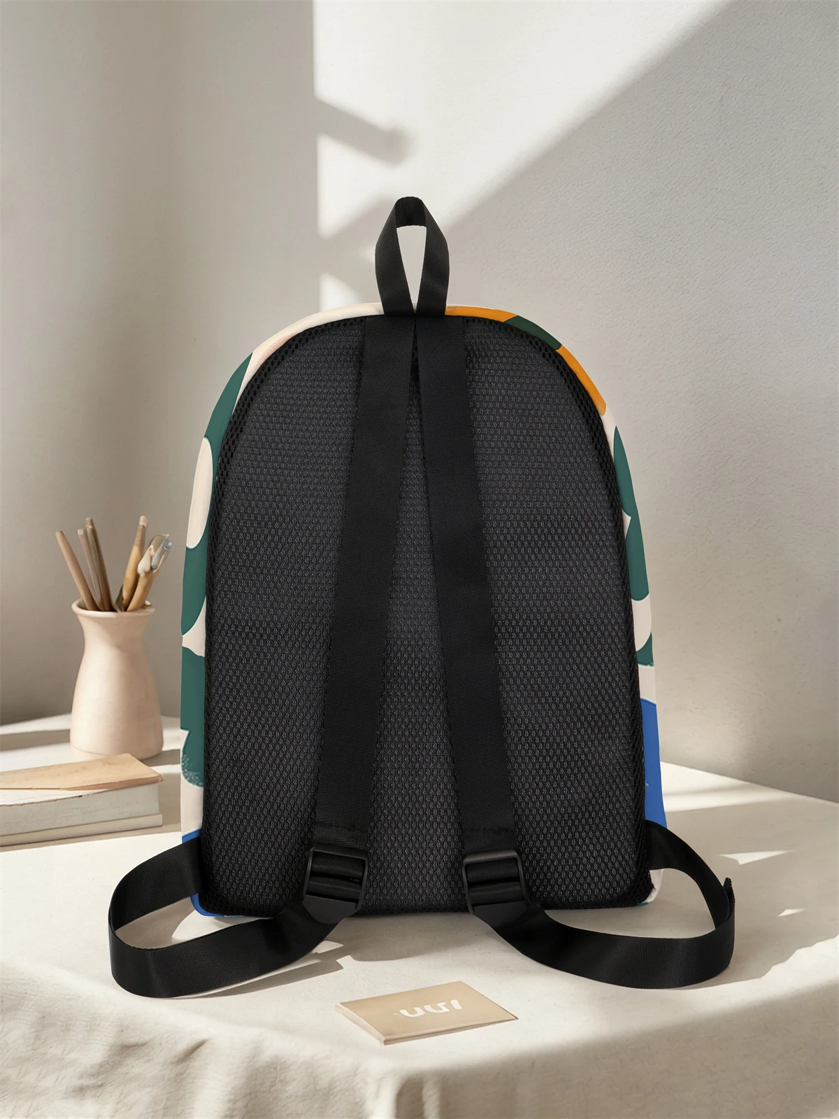 Oil painting flower pattern backpack, new model for 2025, casual travel backpack, lightweight and simple casual travel backpack