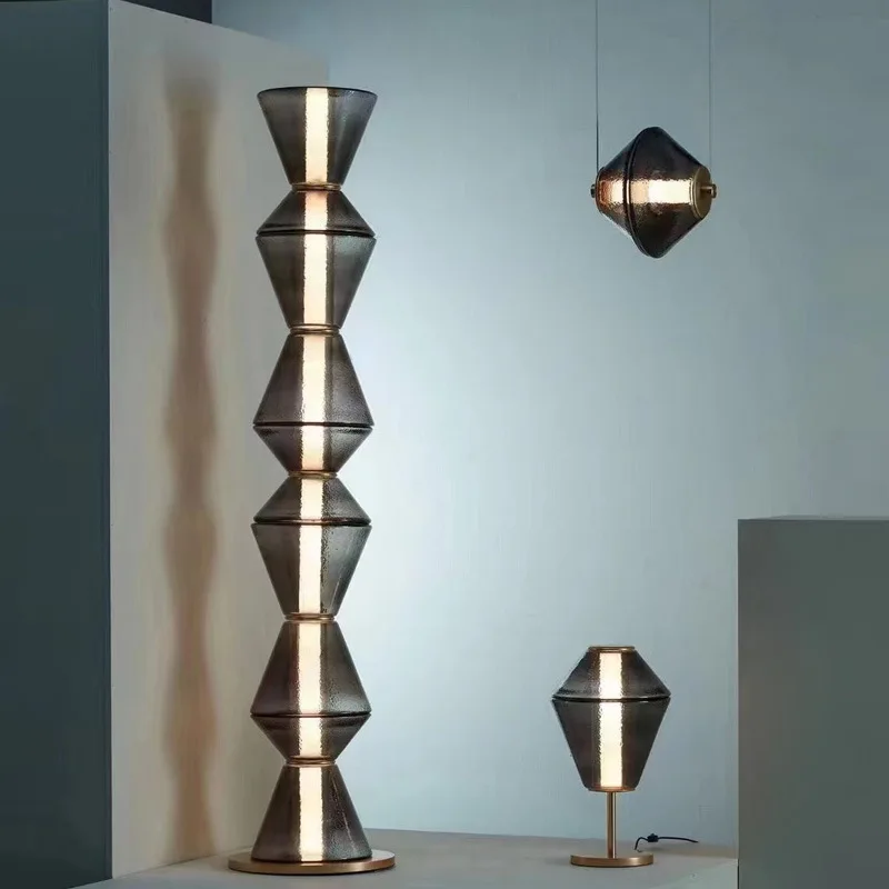 Light luxury led bed and bedroom floor lamp Nordic creative designer