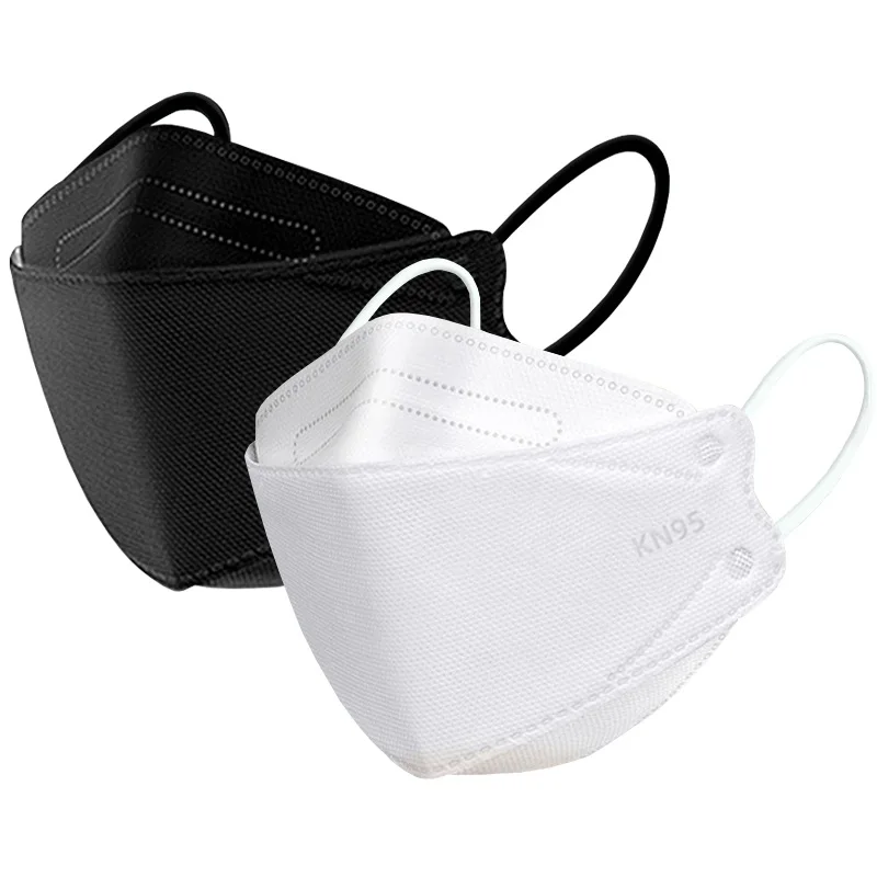Lot de 100 masques KN95 blancs - Haute protection FFP2