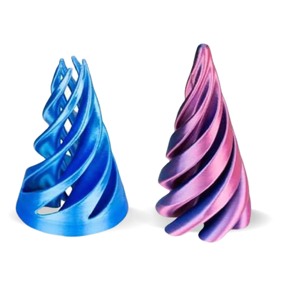 3D Printed Spiral Cone Toy Fidget Toy Stress Relief Impossible Pyramid Passthrough Sculpture Desk Toy Gifts for Kids and Adults