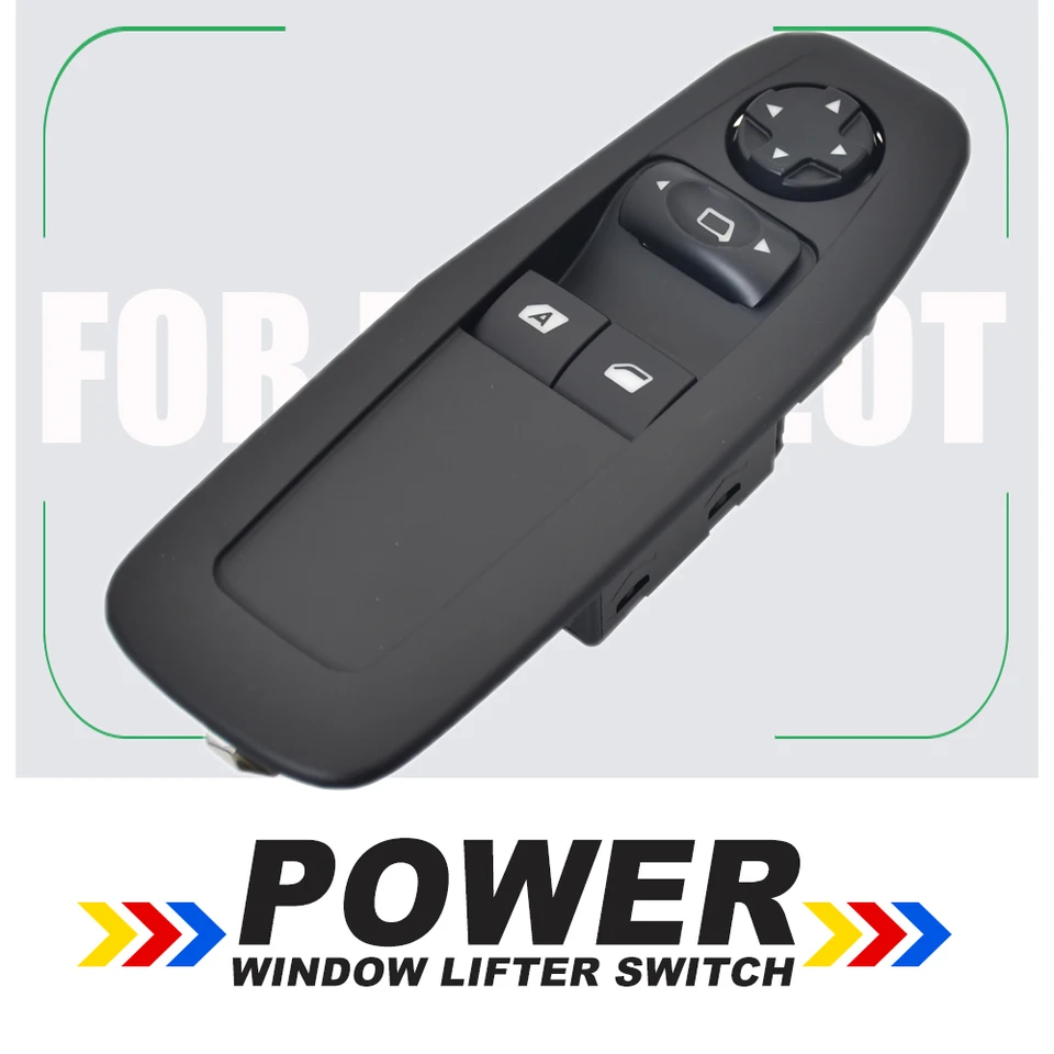 Interrupteur Lève-vitre électrique Pour Peugeot 208 - Compatible 98007445ZD, Remplacement Facile