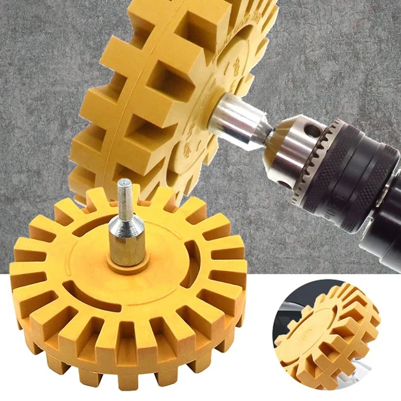 Car Pneumatic Rubber Eraser Wheel Pad Rubber Disk Decal Eraser Wheel