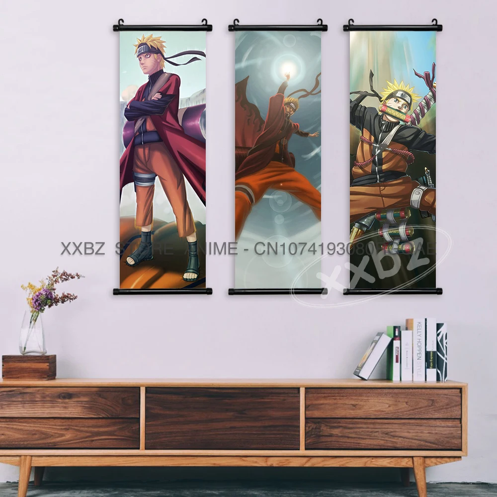 Vibrant Anime Canvas Wall Art Featuring Iconic Characters and Scenes