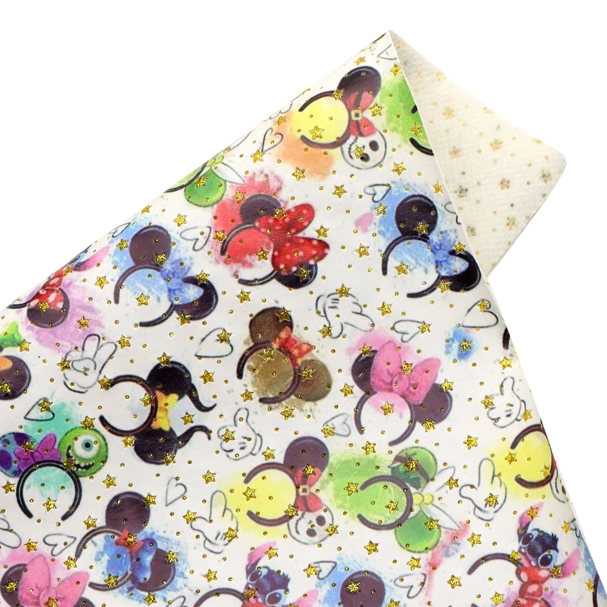 Disney CharacterStar Embossed Faux Leather Sheets Synthetic