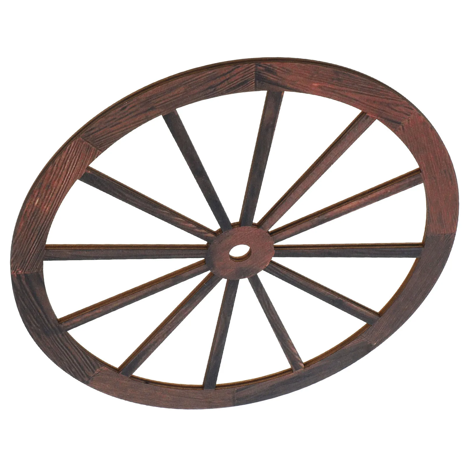 Decoración de Pared con Rueda de Carro de Madera, Estilo Rústico Vintage, para Jardín, Oficina, Sala de Estar, Arte de P