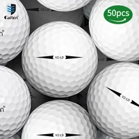 Caiton 50pcs 2-Layer Golf Balls - 332 Dimple, Max Distance, Spin Control, Durable, Precision - For Golf Training & Play 1
