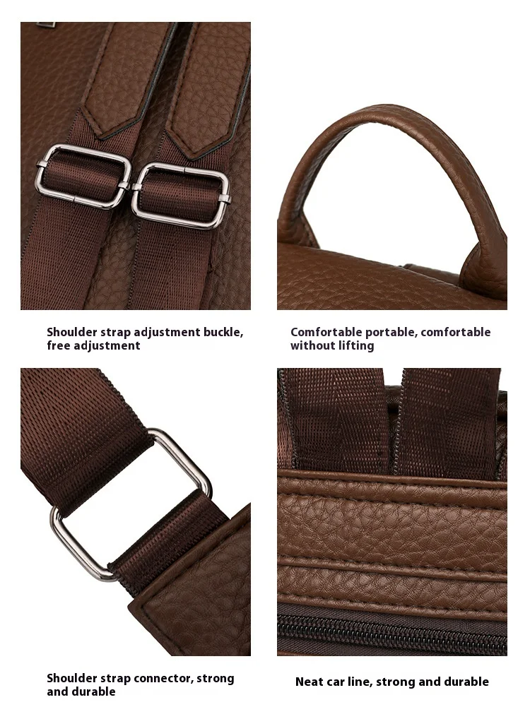 Neue Ankunft Heißer Verkauf PU Rucksack Geldbörse für Frauen Damen Mode Rucksäcke, Cabrio Vintage Tasche für Reisen, Arbeit jeden Tag – Detail 5