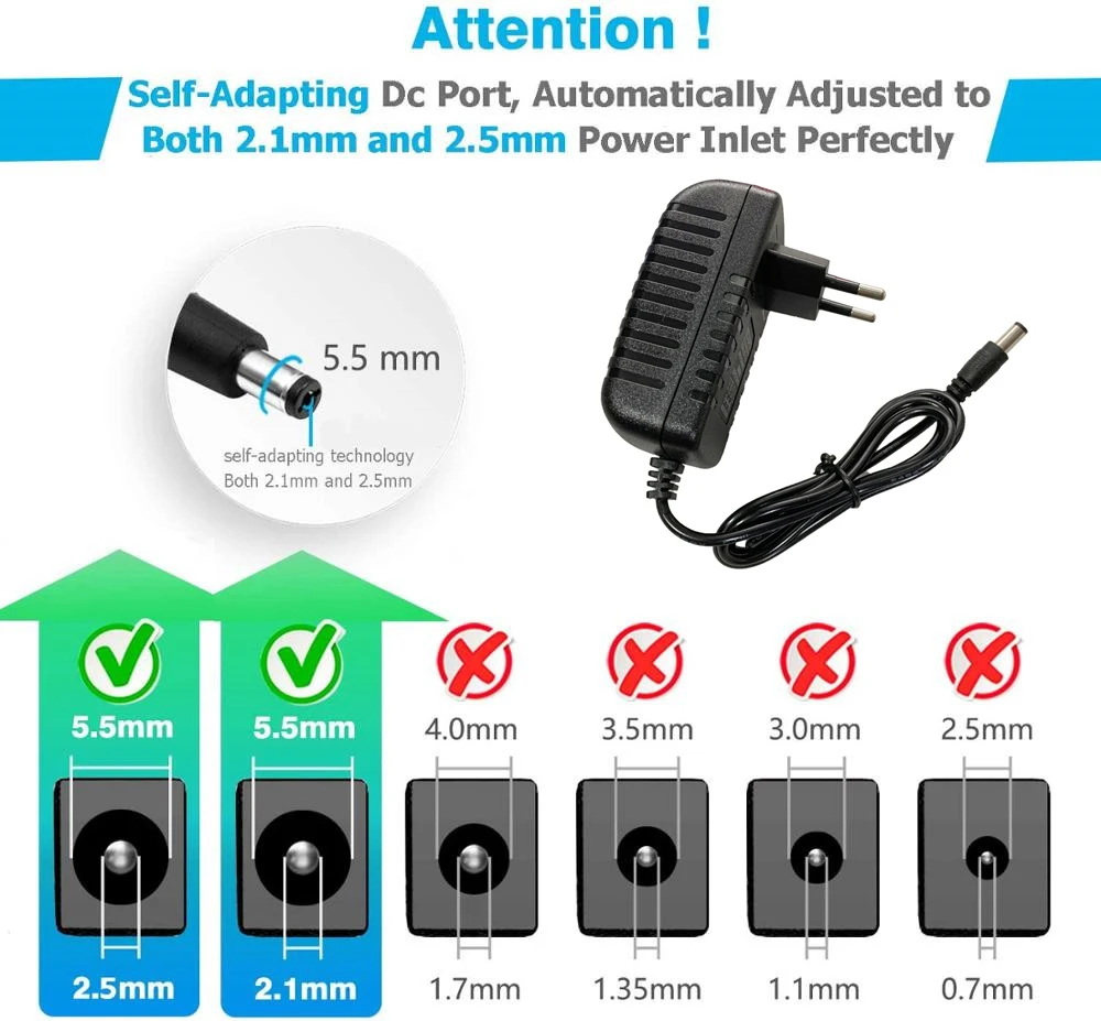 Adaptateur d'alimentation universel, pilote LED 15V, 220V - 110V AC à 15V,  source de commutation l'autorisation pipeline 3A 4A 5A EU US aved