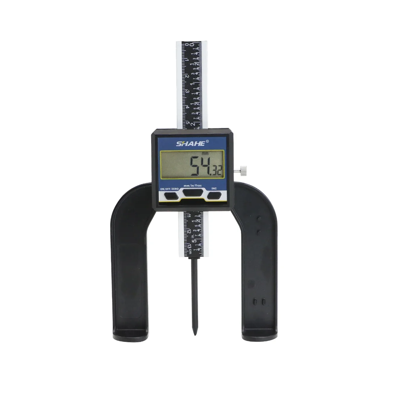 Description Picture 4 of itemSHAHE 0-80mm 3 1/8 inch Digital Depth Gauges Height Gauge With Magnetic Base Woodworking Ruler for Router Table