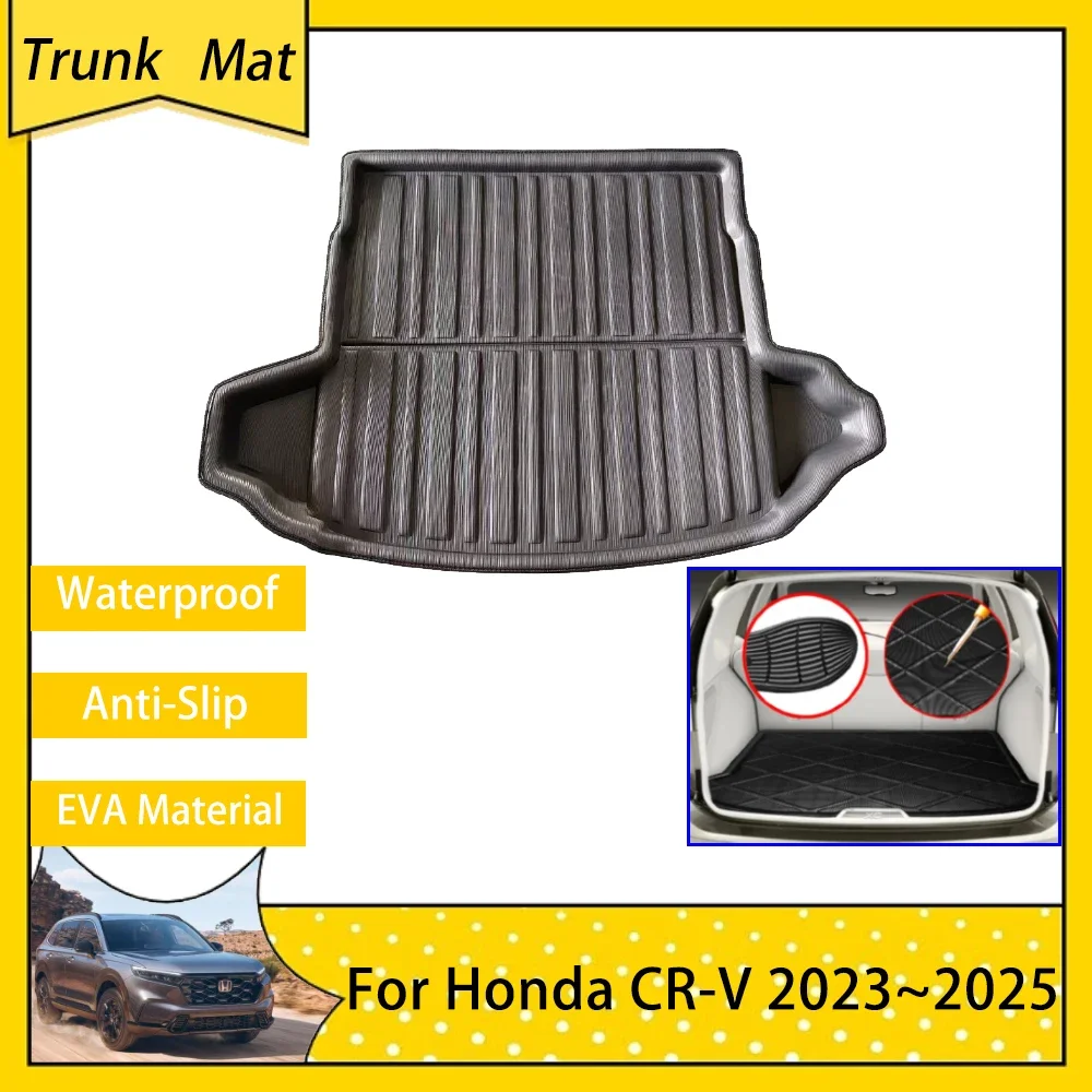 

For Honda CR-V CRV CR V RS 2023 2024 2025 Car Trunk Mat Rear Luggage Anti-Slip Cargo Boot Pad Tray Waterproof Carpet Accessories