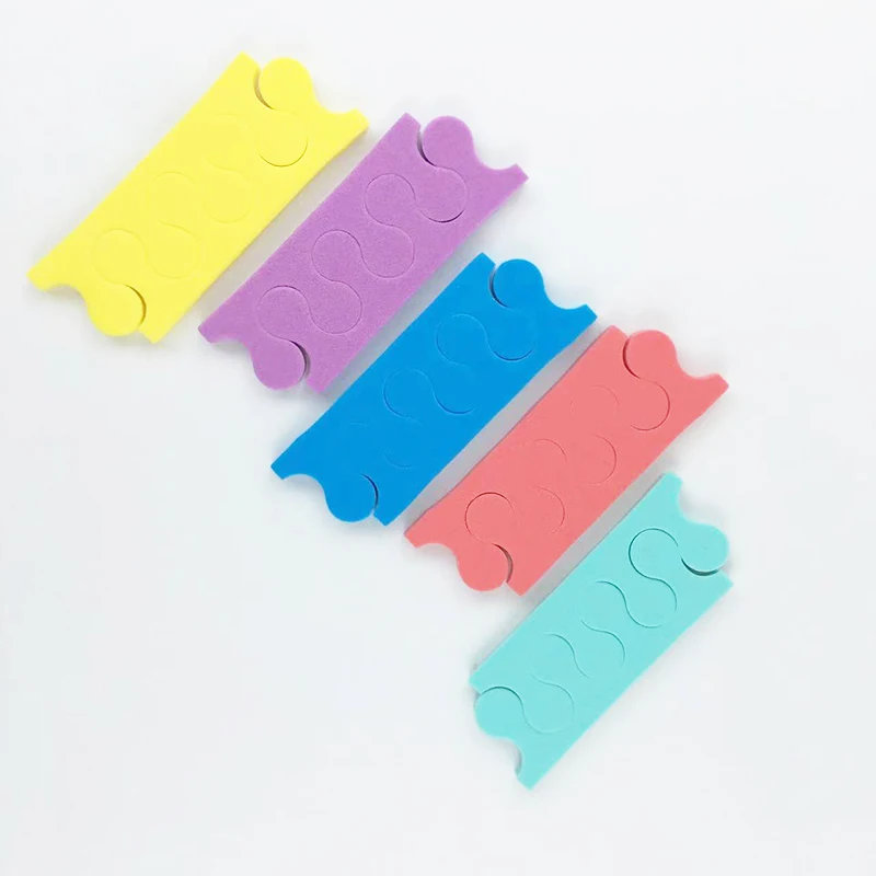 200 Pcs Nail Art Toe Separators Fingers Sponge Soft Foots Care Tool for Pedicure