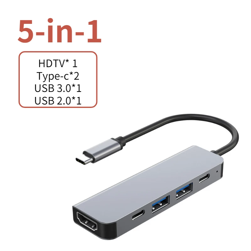 USB C Hub auf 4K HDMI-kompatible USB 3.0 2.0 Typ C PD Ladestation für MacBook iPad Samsung S10 Dex TV Maus Tastatur U Disk