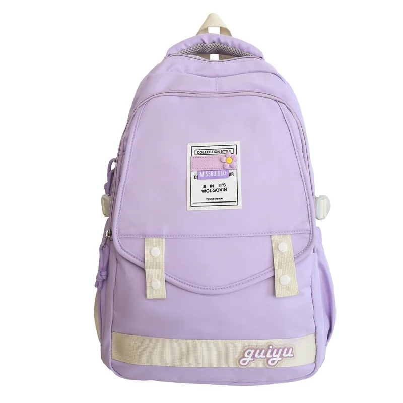 

Middle School Bags for Girls Teenagers College Student Backpack Women Campus Casual Nylon Bagpack