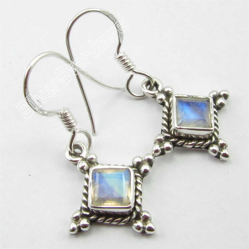 

Many Color Semi-preciouse earrings india classic 1.2"