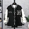 Loose American Style Baseball Jacket for Men Casual Spring Autumn Winter Student Fashion Outerwear Coat Male Loose Trendy Brand