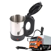 Car Kettle Truck Electric Water Heater Truck Stainless Steel Car Coffee Mug Heated Water Cup Pot Bottle 12V/24V For Travel 1