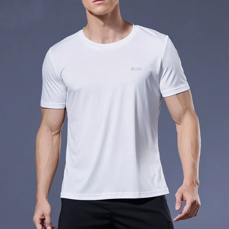 Men's Short Sleeve T-Shirt 1 Piece For Running Training Fitness Gym Quick Drying Lightweight Performance quick dry t shirt men undershirt short sleeve undershirt compression t shirt compression shirt