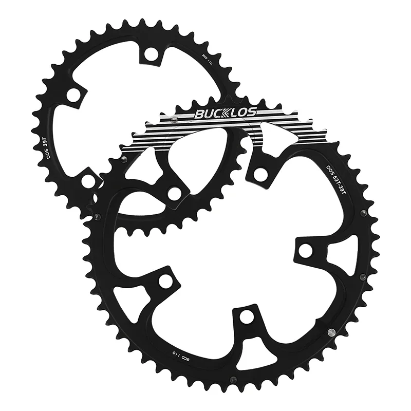 Ultralight Double Chainring for Road Bike 110BCD 50-34T 52-36T 53-39T Bicycle Cr