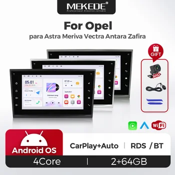 Radio para coche Mekede de 7 pulgadas con Android, Carplay inalámbrico para Opel Astra H G J Meriva Vectra C Antara Zafira B Corsa D, navegador GPS, reproductor multimedia 1