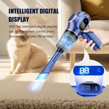 BELIBUY High Power Home and Car Cordless Vacuum Cleaner Dual-use with Display Screen Car Cleaner for Sofa and Carpet 1