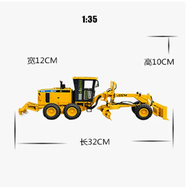 1:35 Scale Diecast Engineering Construction Machinery Model Toy For CAT SEM919 Grader Model Alloy Replica Collection Toys 5
