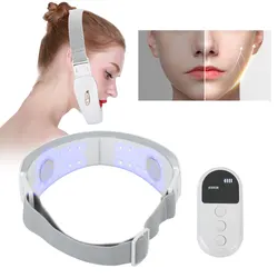 A Set Profession EMS Vibration Face Slimming Machine Chin Lift Belt Photon Therapy Face Massager Face Lifting Machine Skin Care